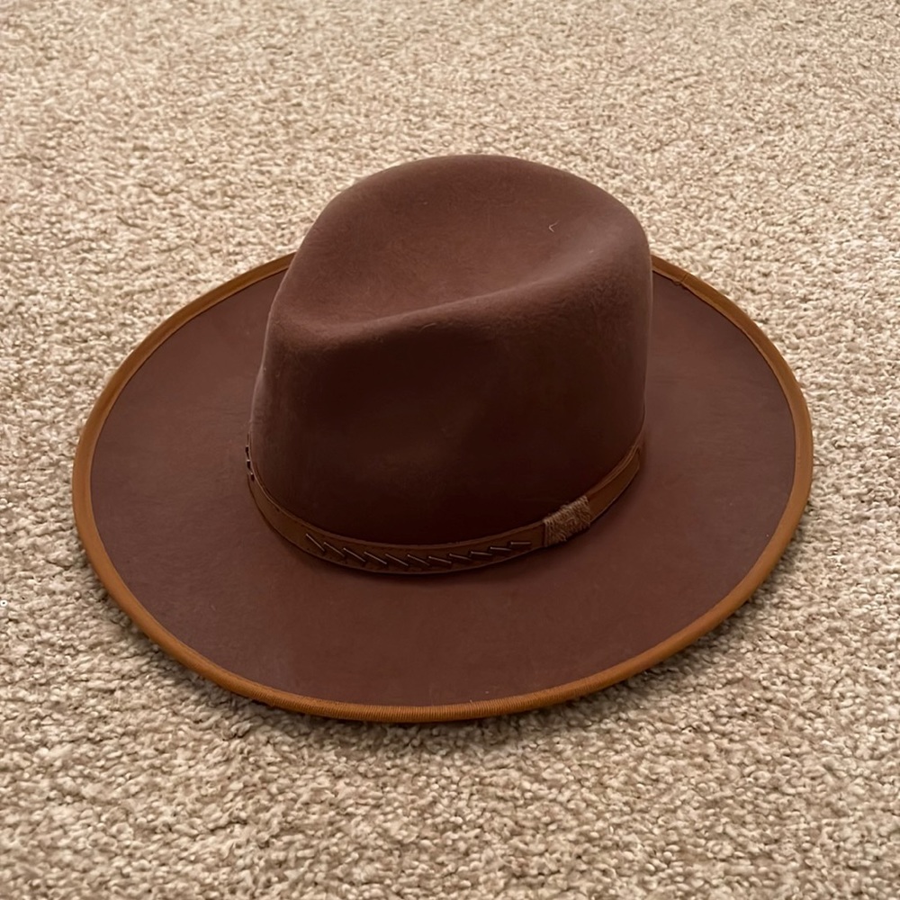 Olive & Pique Brown Wool Rancher Hat
